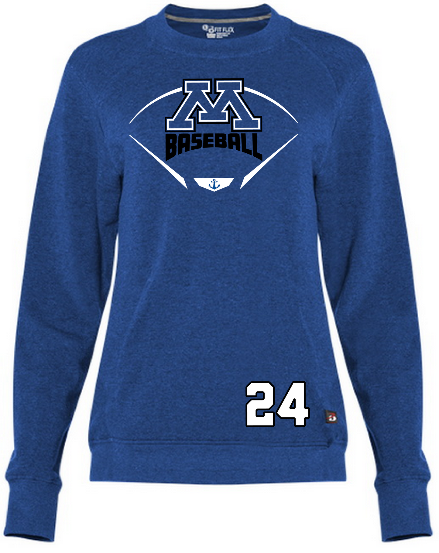 Baseball Women's Heathered Crewneck Sweatshirt
