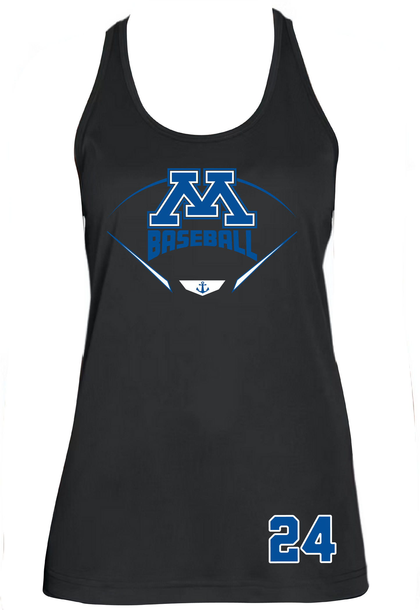 Baseball Women's Racerback Performance Tank