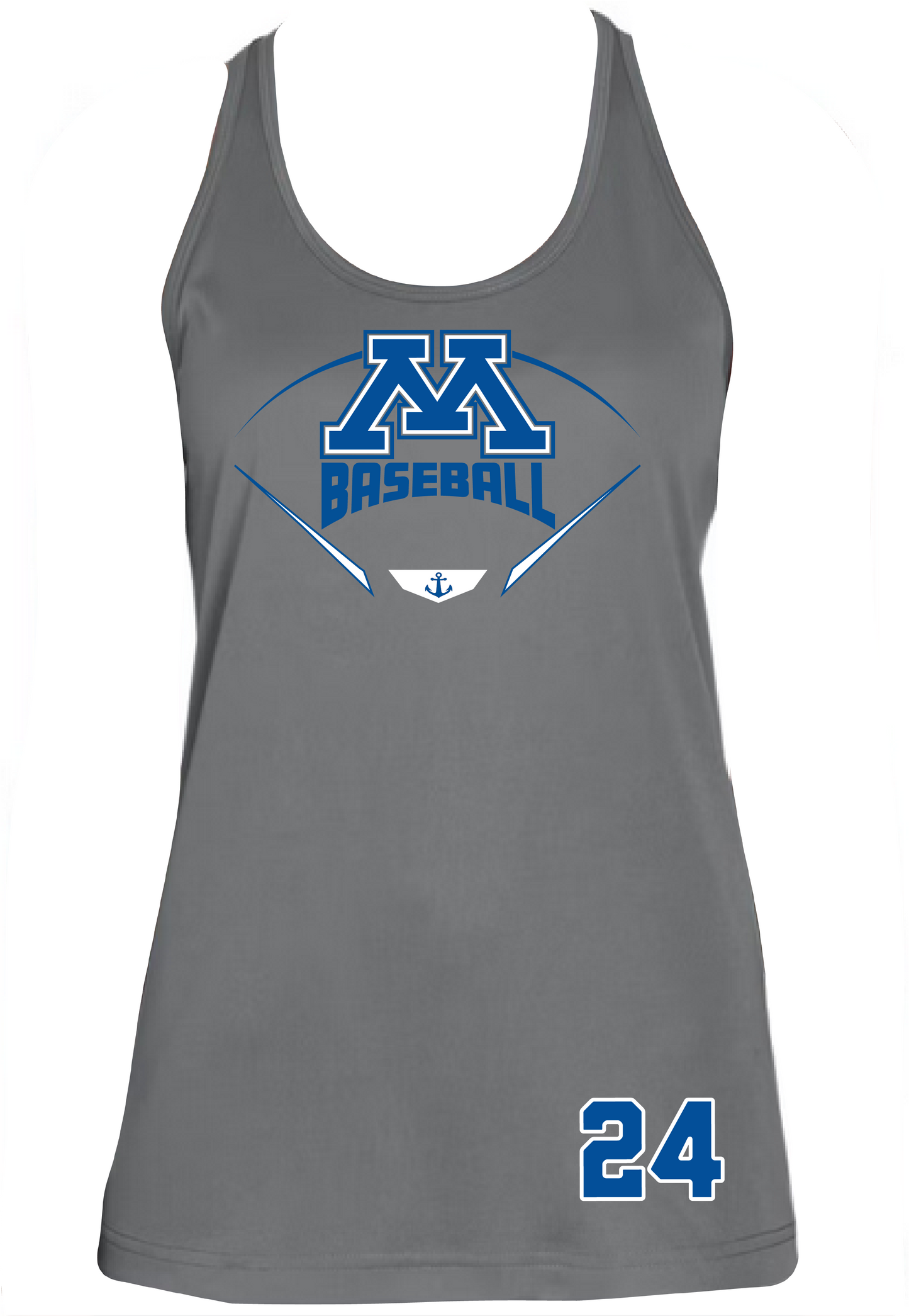 Baseball Women's Racerback Performance Tank