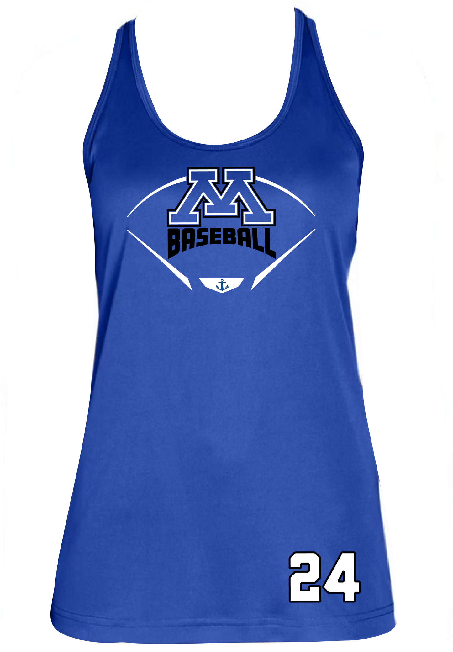 Baseball Women's Racerback Performance Tank