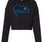 Minnetonka Mom Heart Women's Cropped Fleece Hoodie