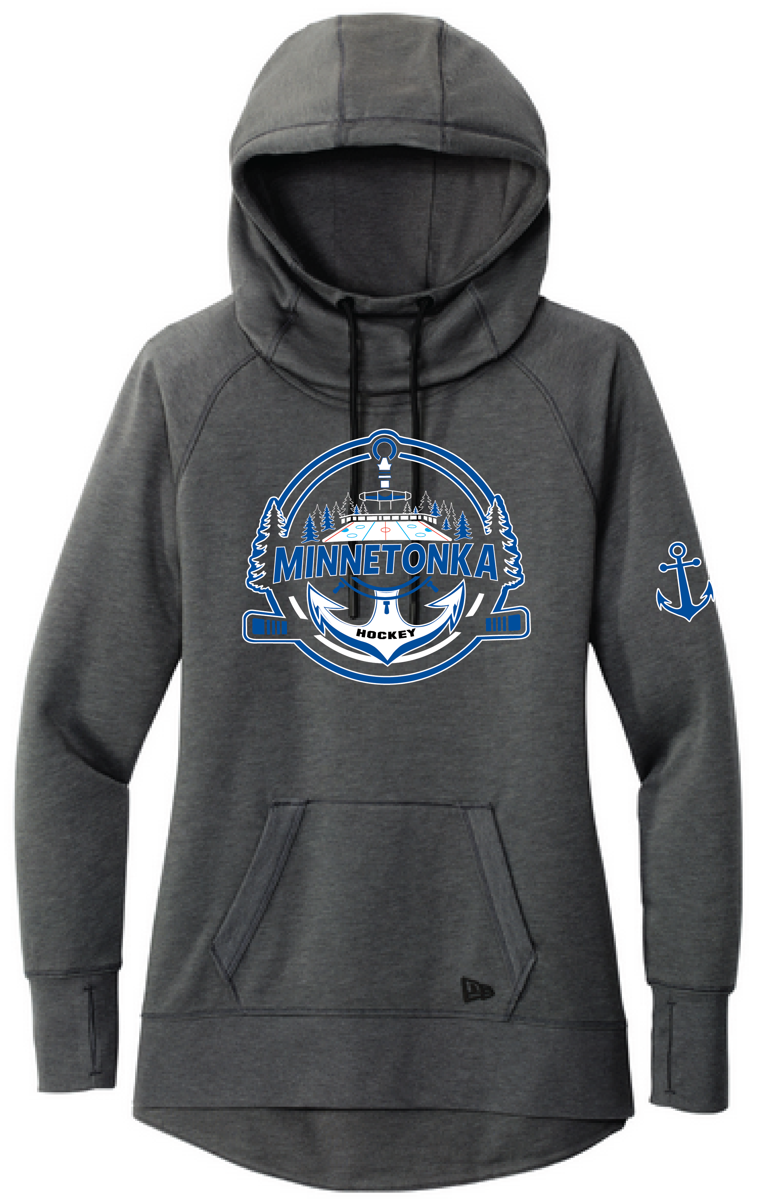 Hockey Women's New Era Mid-Weight Tri-Blend Fleece Pullover Hoodie