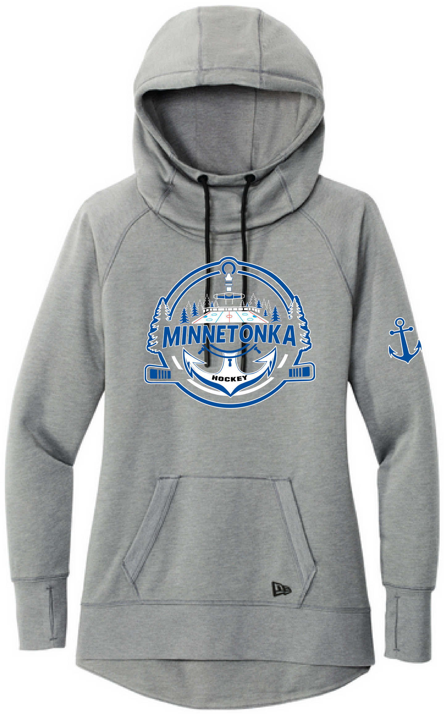 Hockey Women's New Era Mid-Weight Tri-Blend Fleece Pullover Hoodie