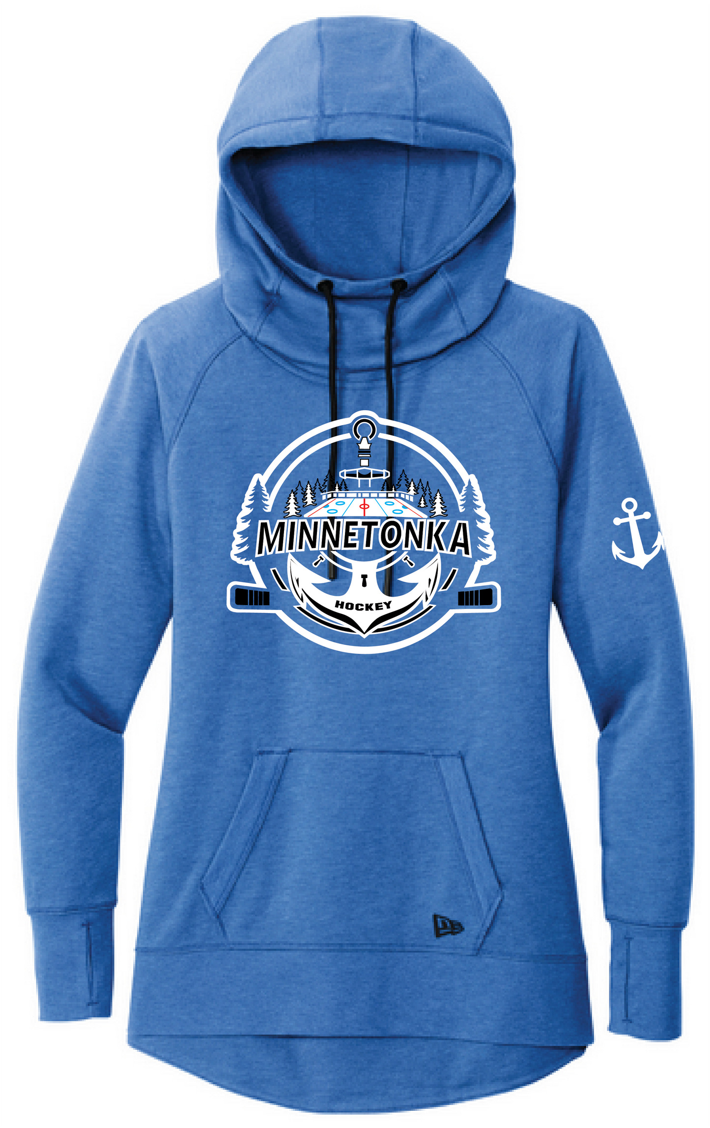 Hockey Women's New Era Mid-Weight Tri-Blend Fleece Pullover Hoodie