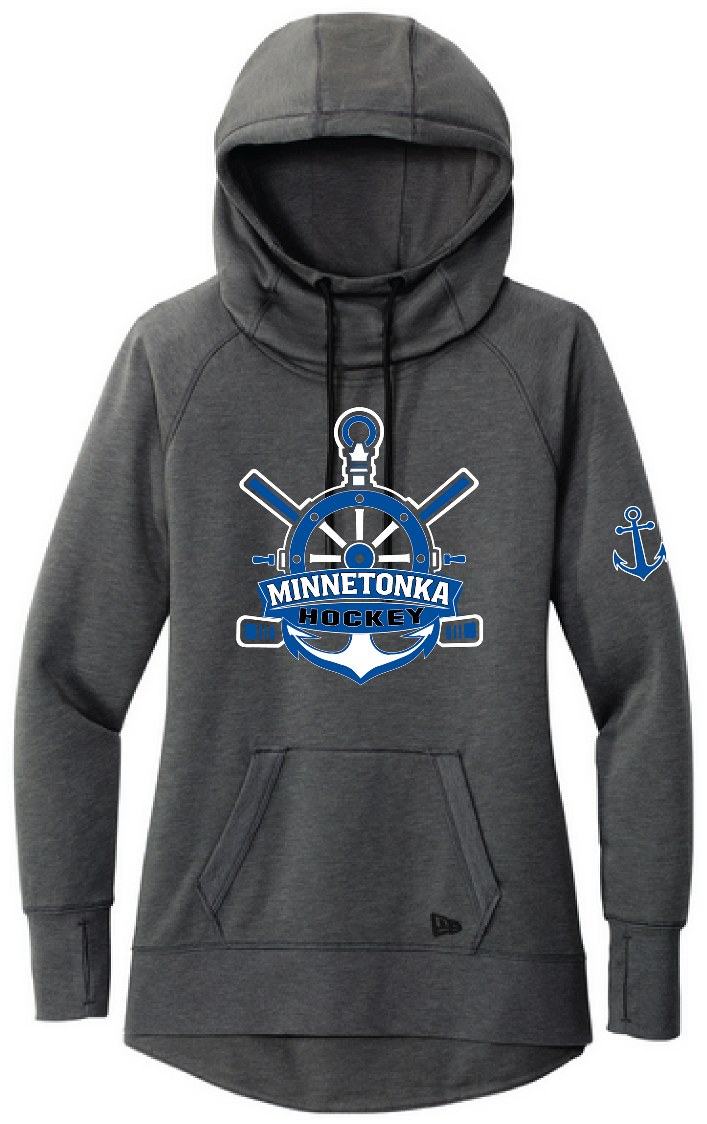 Hockey Women's New Era Mid-Weight Tri-Blend Fleece Pullover Hoodie