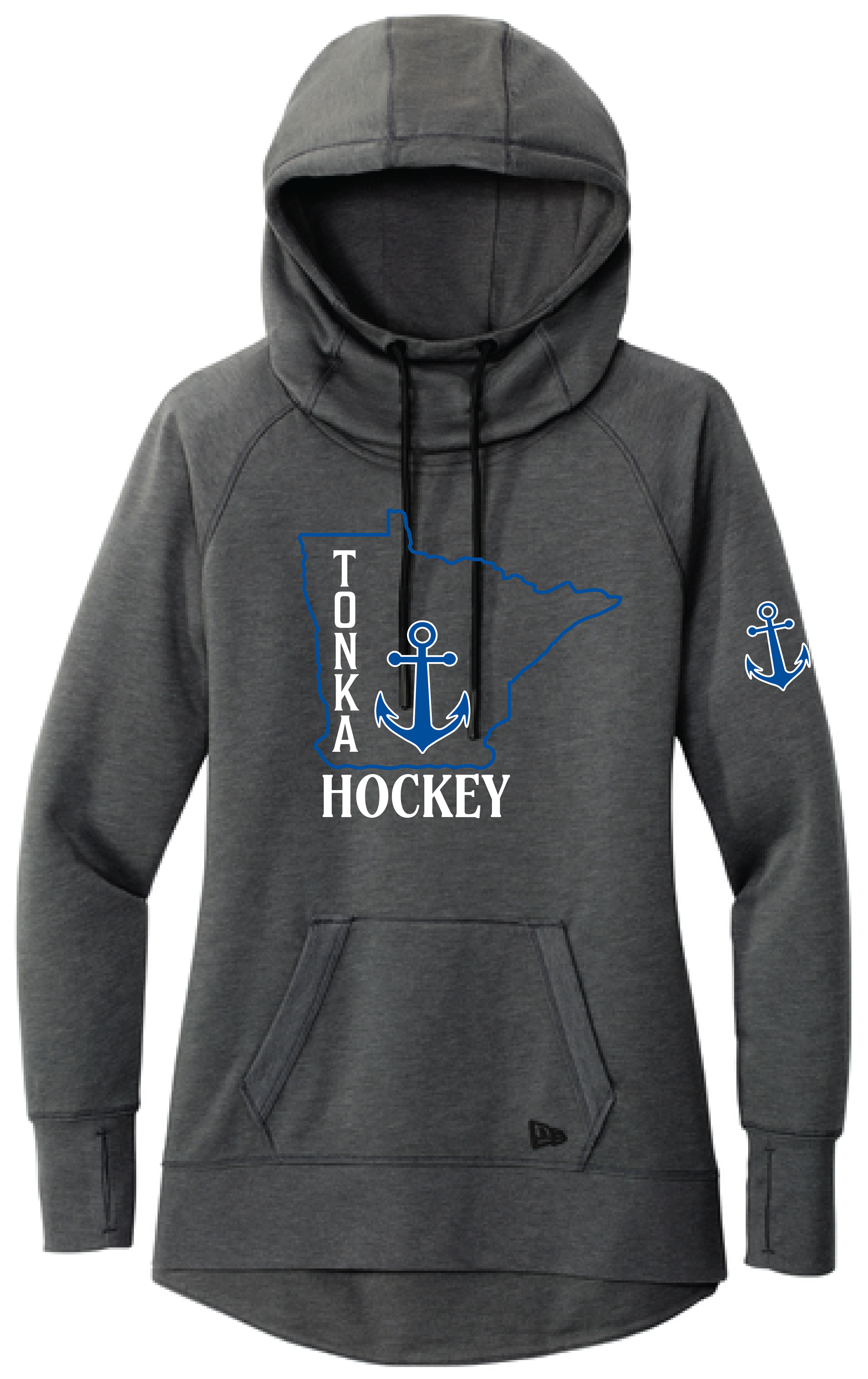 Hockey Women's New Era Mid-Weight Tri-Blend Fleece Pullover Hoodie