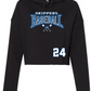 Baseball Women's Cropped Fleece Hoodie