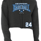 Baseball Women's Cropped Fleece Hoodie