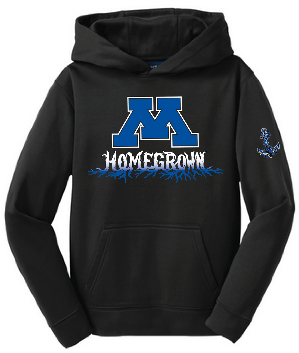 TFA Youth Sport-Wick Fleece Hoodie