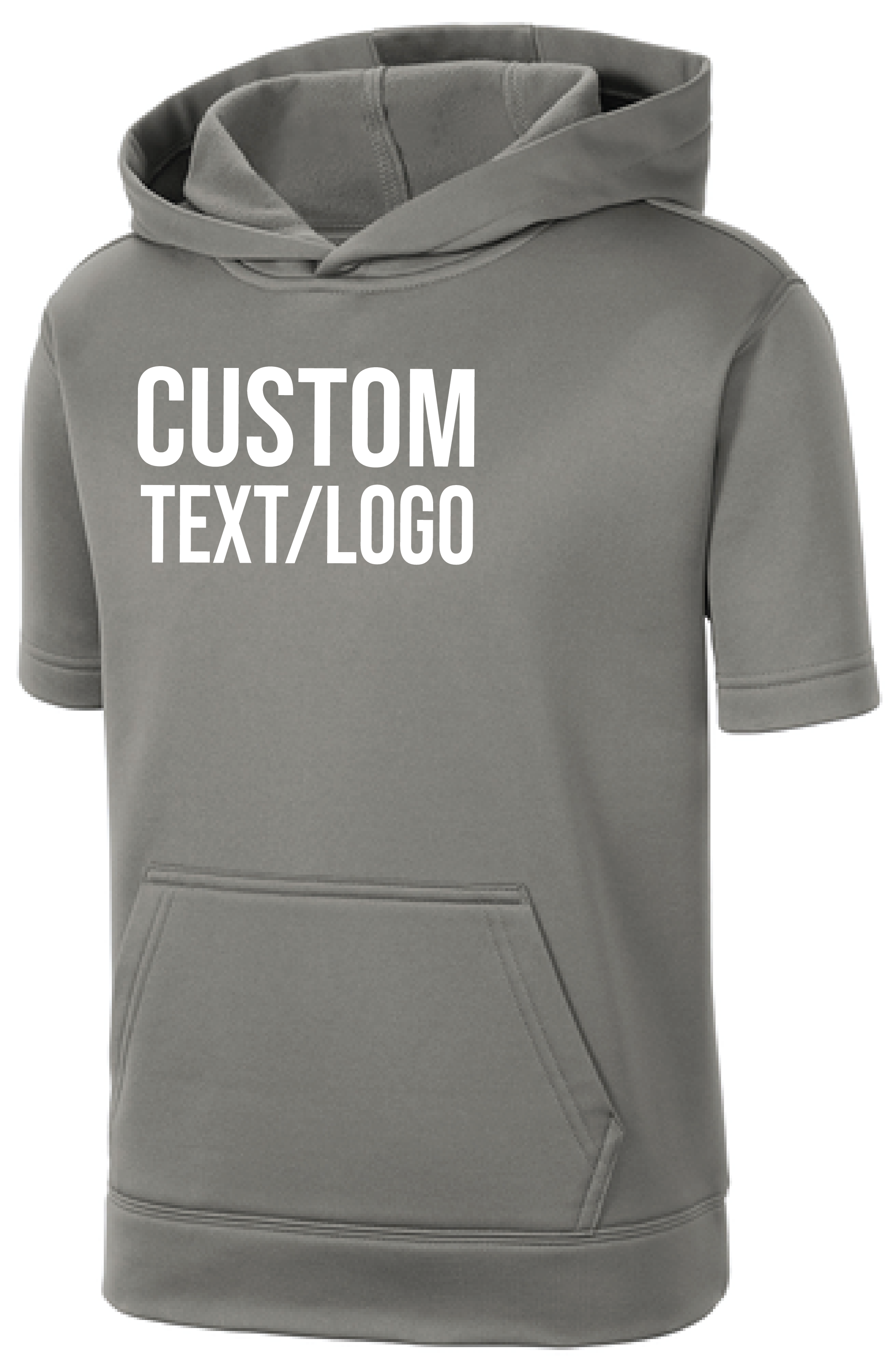 Custom Youth Sport-Wick Fleece Short Sleeve Hooded Pullover