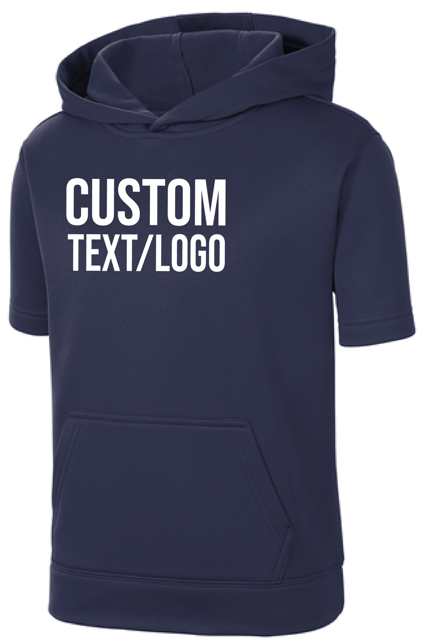 Custom Youth Sport-Wick Fleece Short Sleeve Hooded Pullover