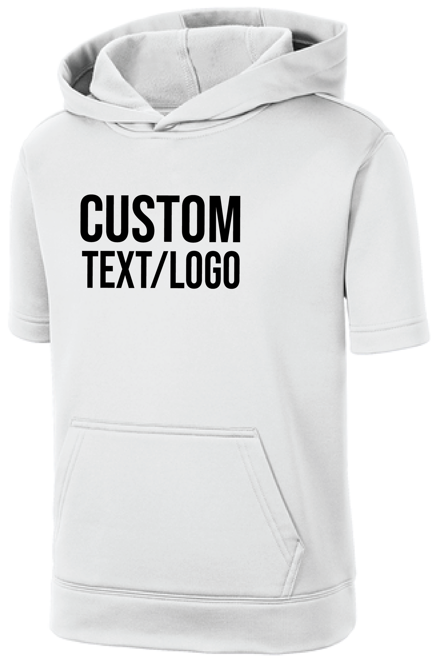 Custom Youth Sport-Wick Fleece Short Sleeve Hooded Pullover