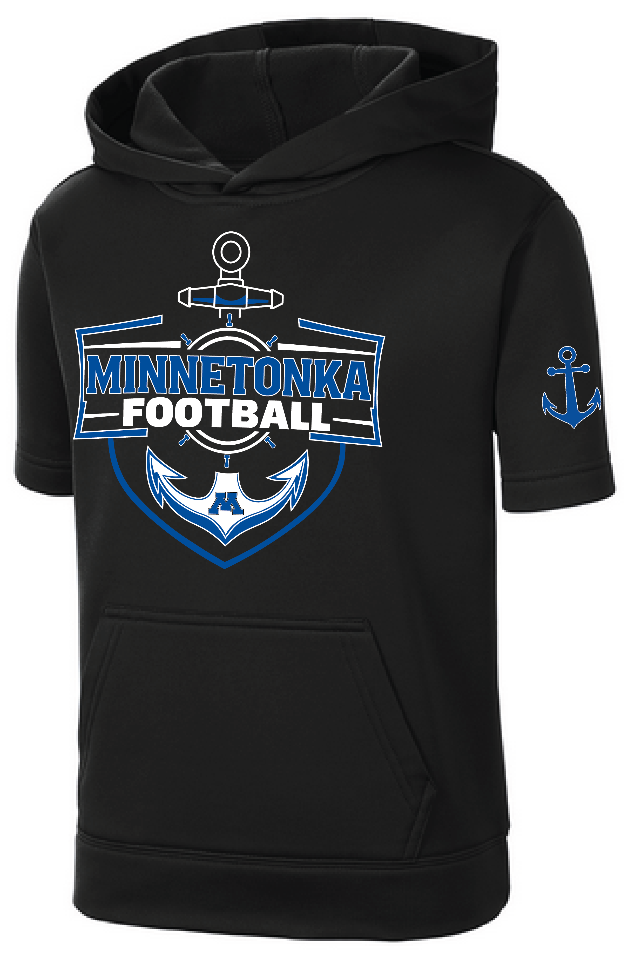 TFA Youth Fleece Short Sleeve Hooded Pullover