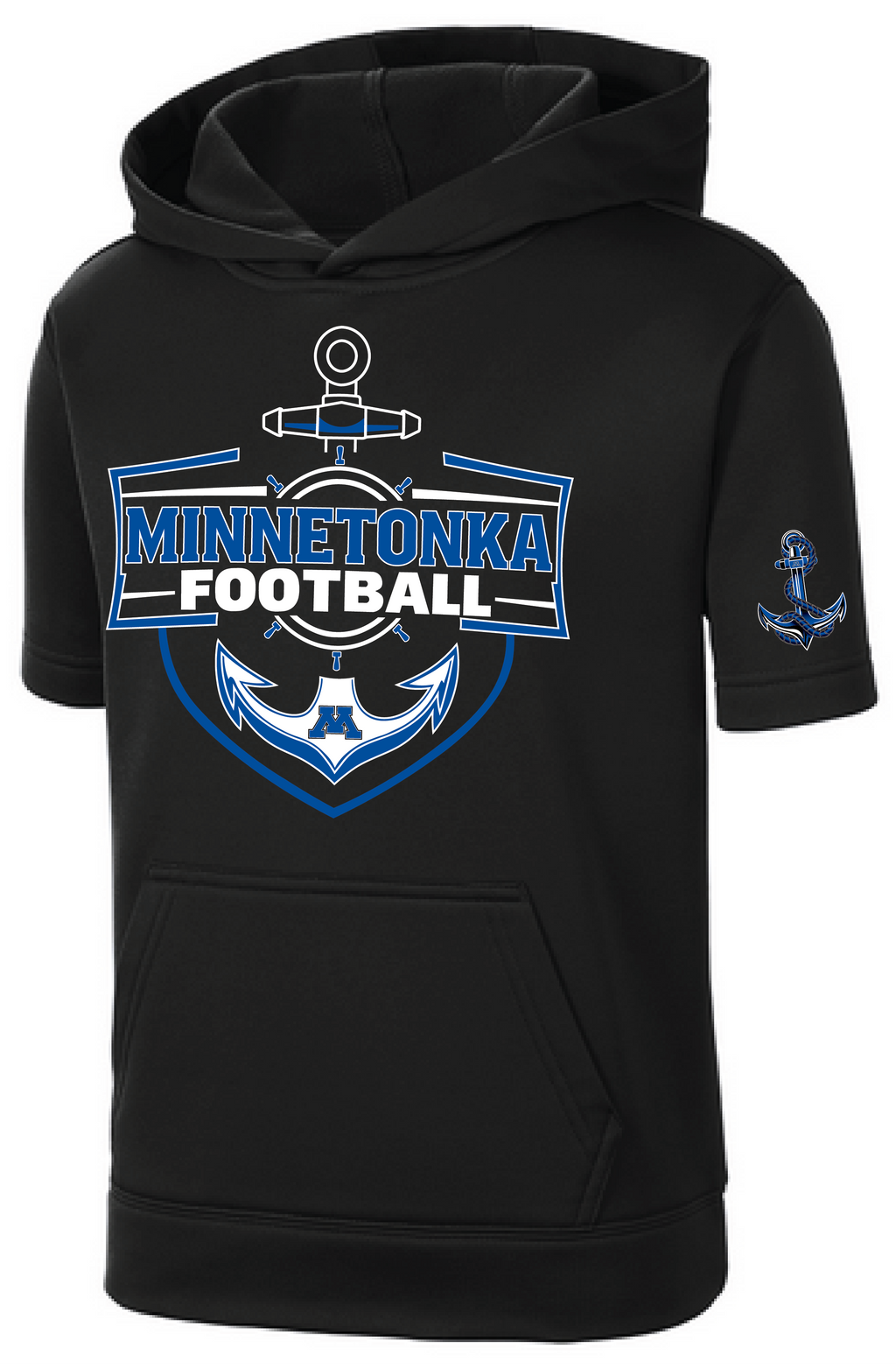 TFA Youth Fleece Short Sleeve Hooded Pullover