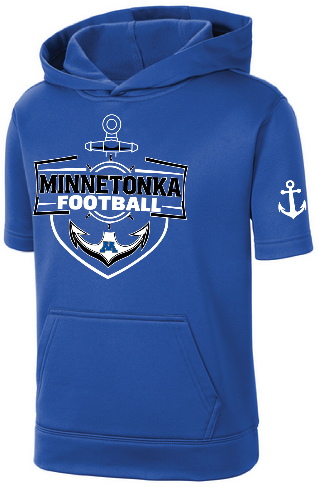 TFA Youth Fleece Short Sleeve Hooded Pullover
