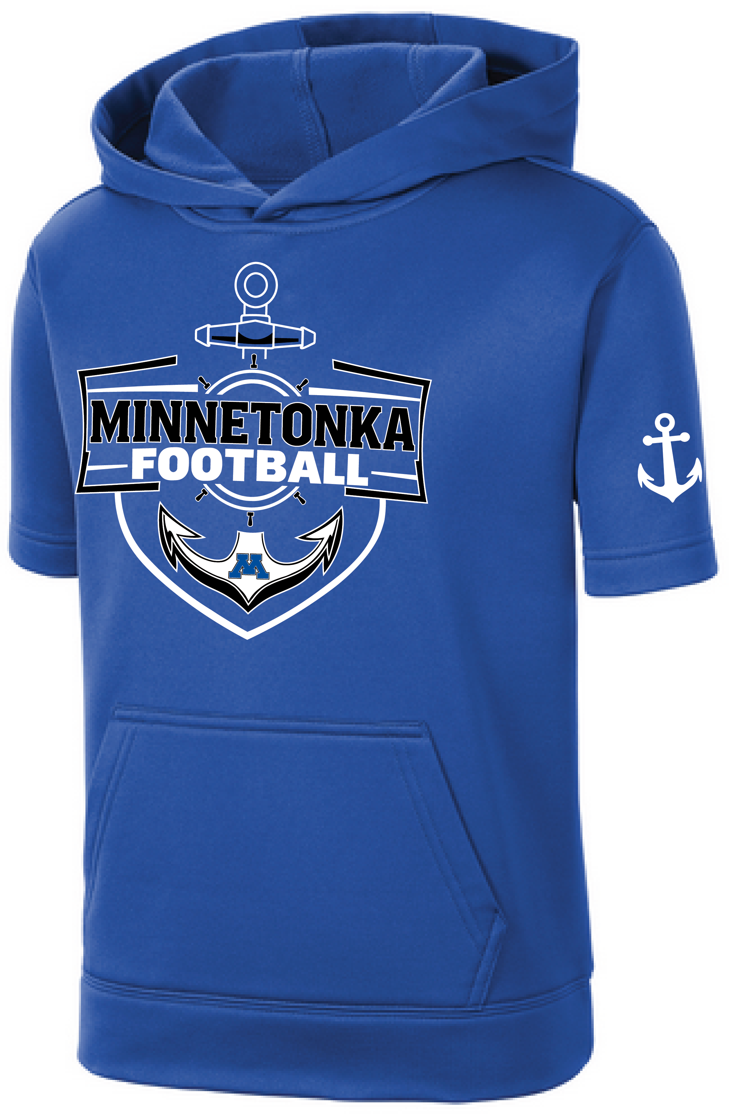 TFA Youth Fleece Short Sleeve Hooded Pullover