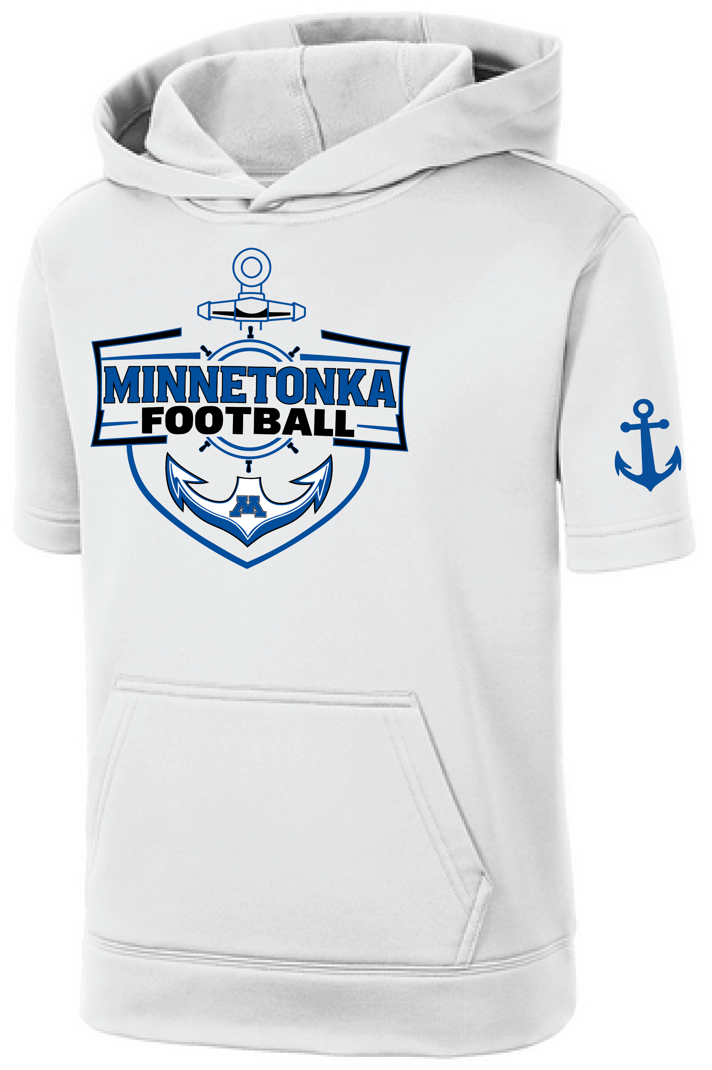 TFA Youth Fleece Short Sleeve Hooded Pullover