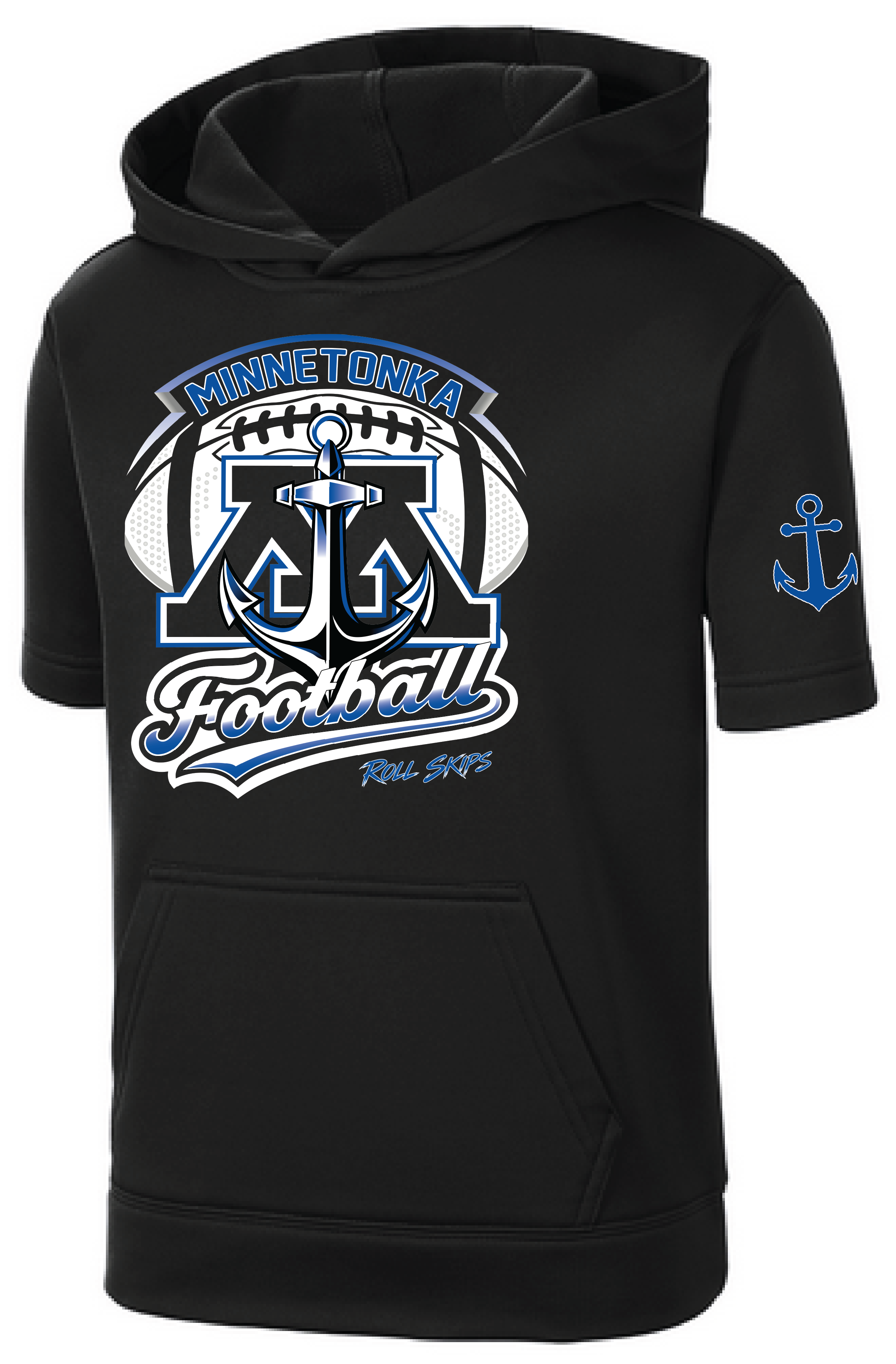 TFA Youth Fleece Short Sleeve Hooded Pullover