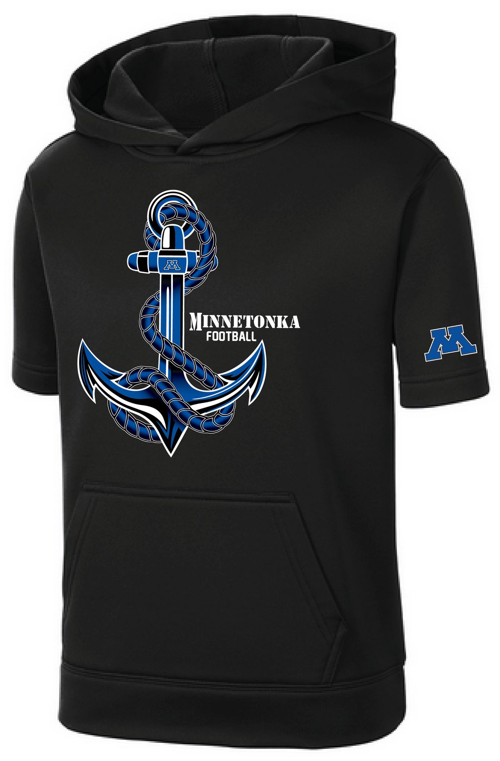 TFA Youth Fleece Short Sleeve Hooded Pullover