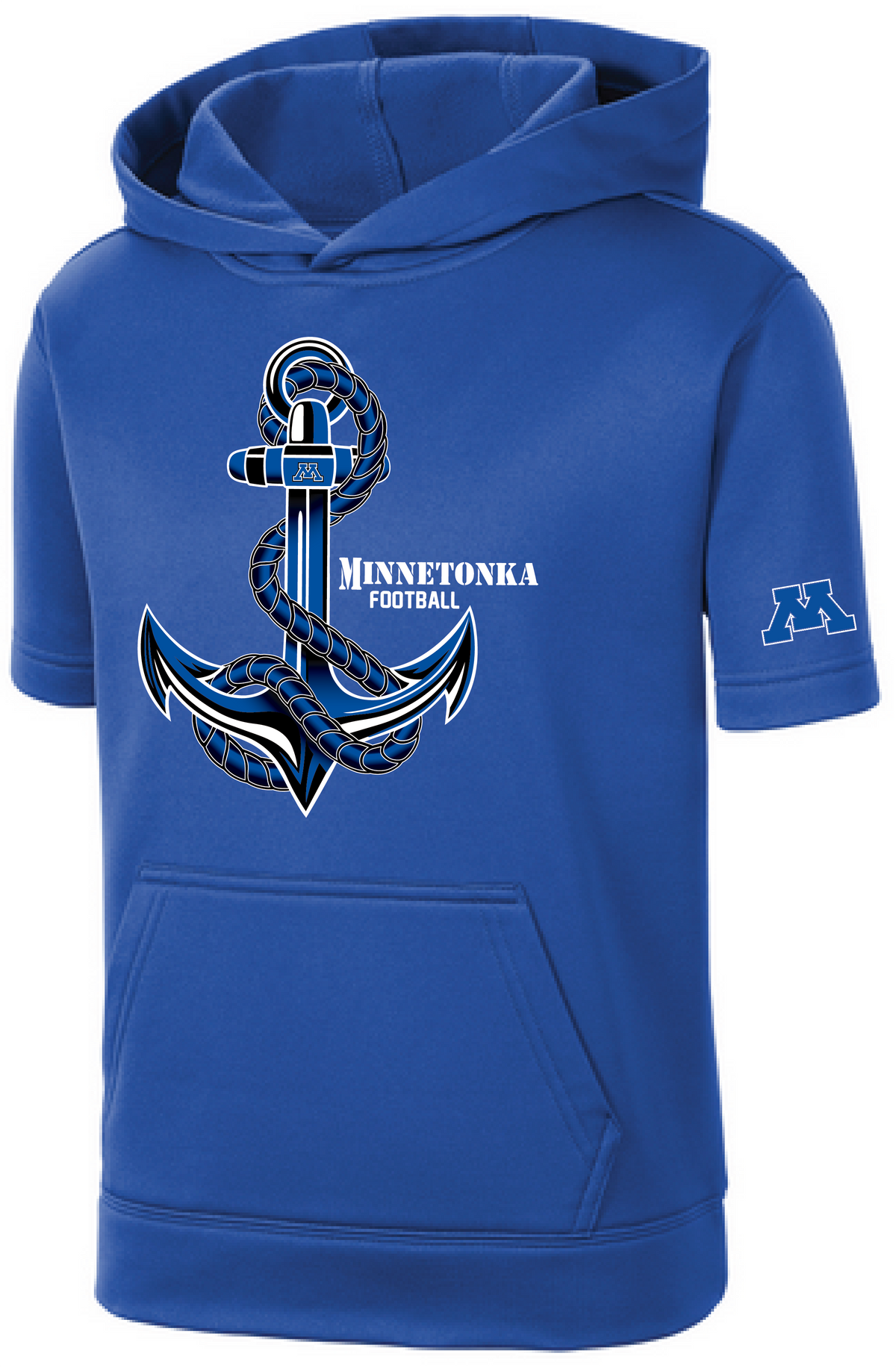 TFA Youth Fleece Short Sleeve Hooded Pullover
