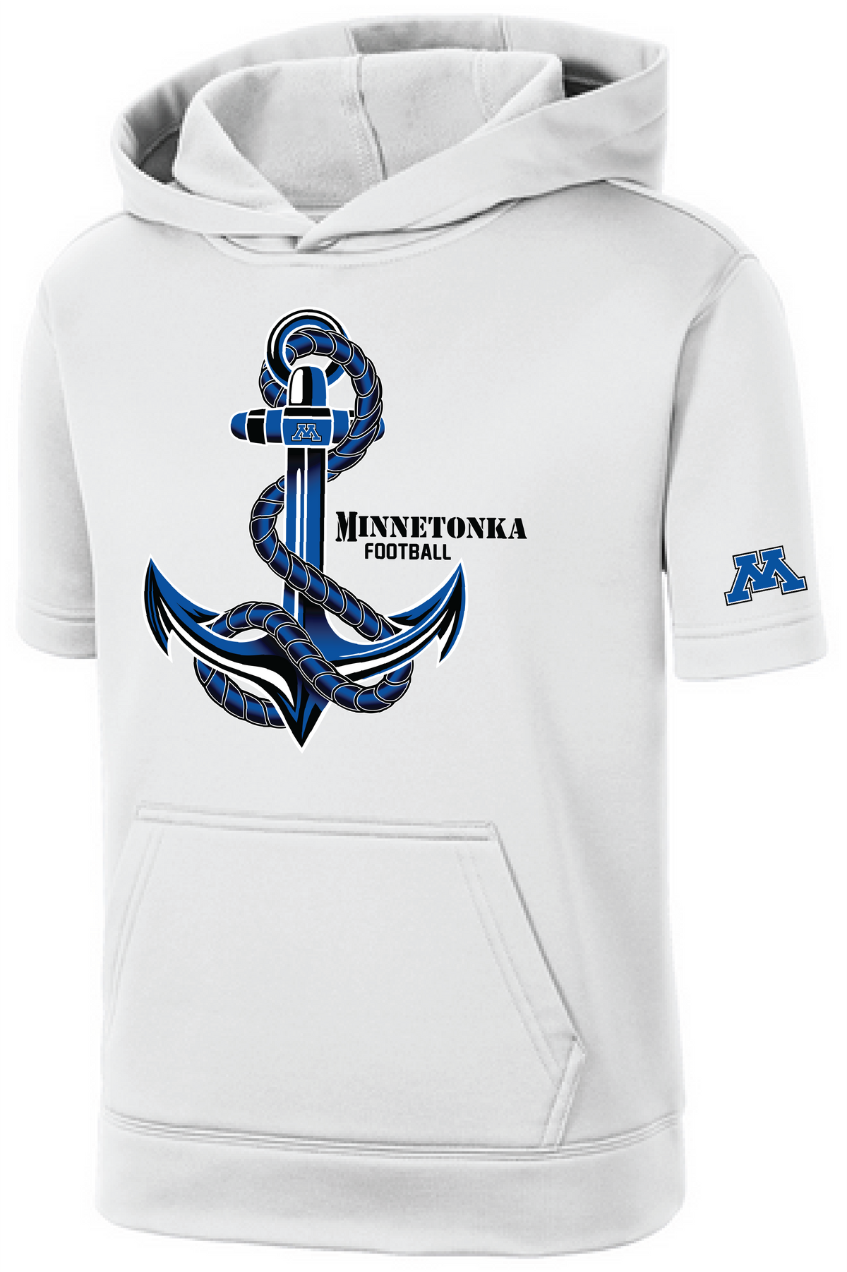 TFA Youth Fleece Short Sleeve Hooded Pullover