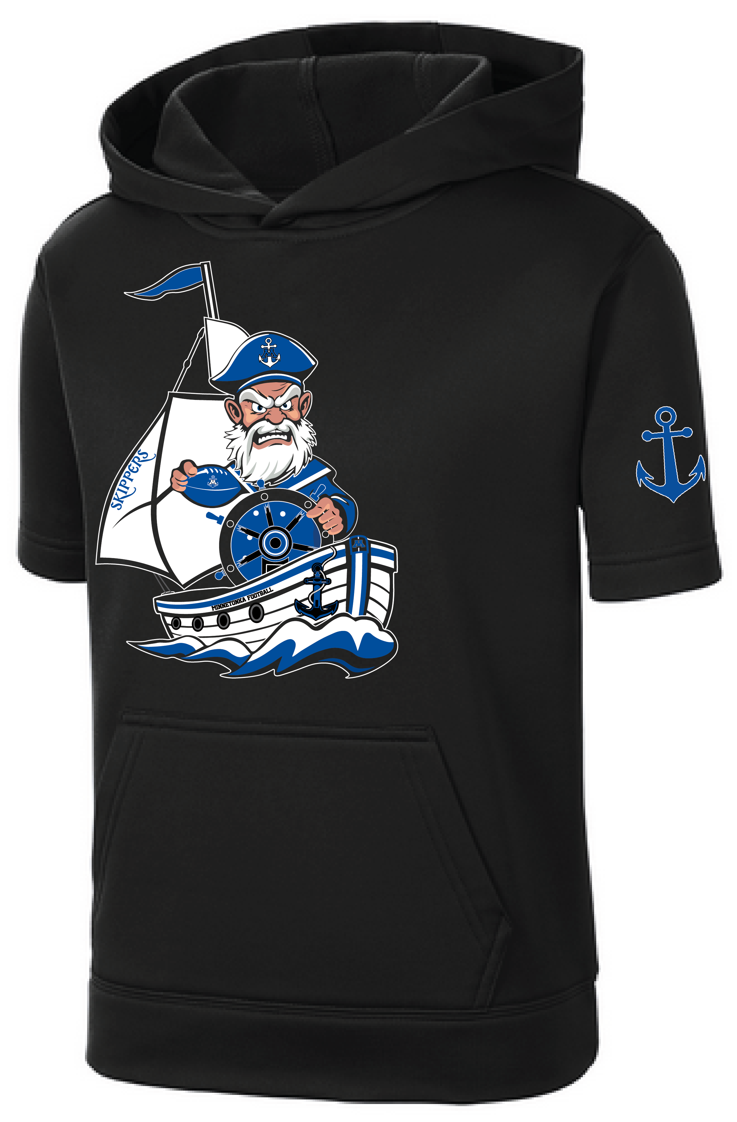 TFA Youth Fleece Short Sleeve Hooded Pullover