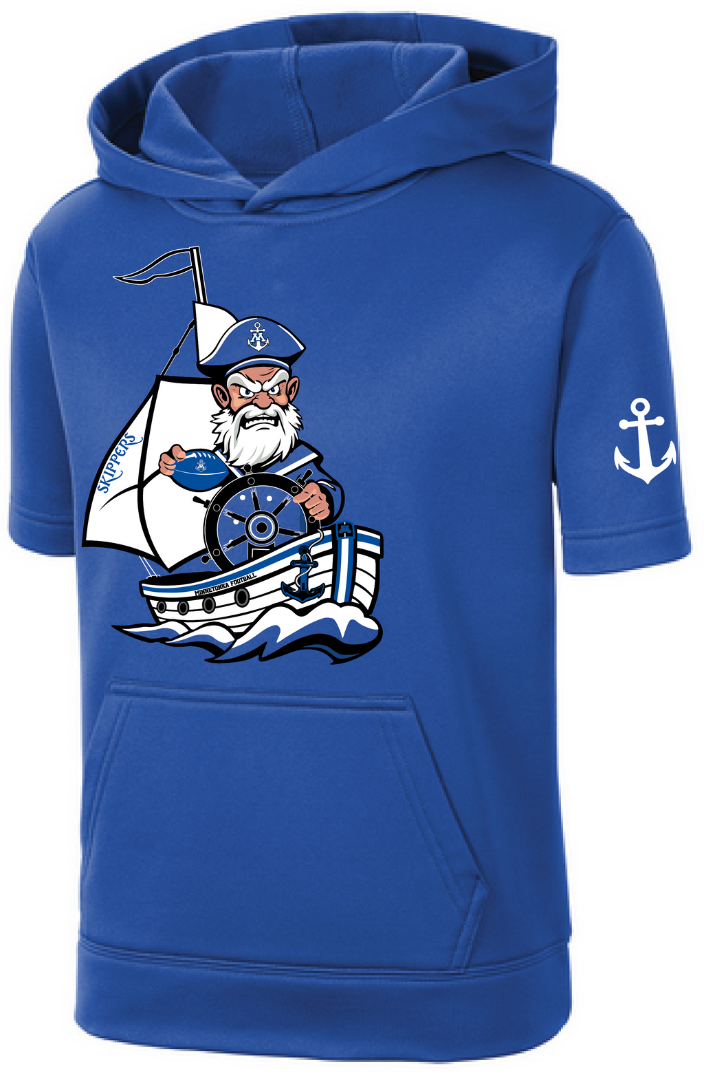 TFA Youth Fleece Short Sleeve Hooded Pullover