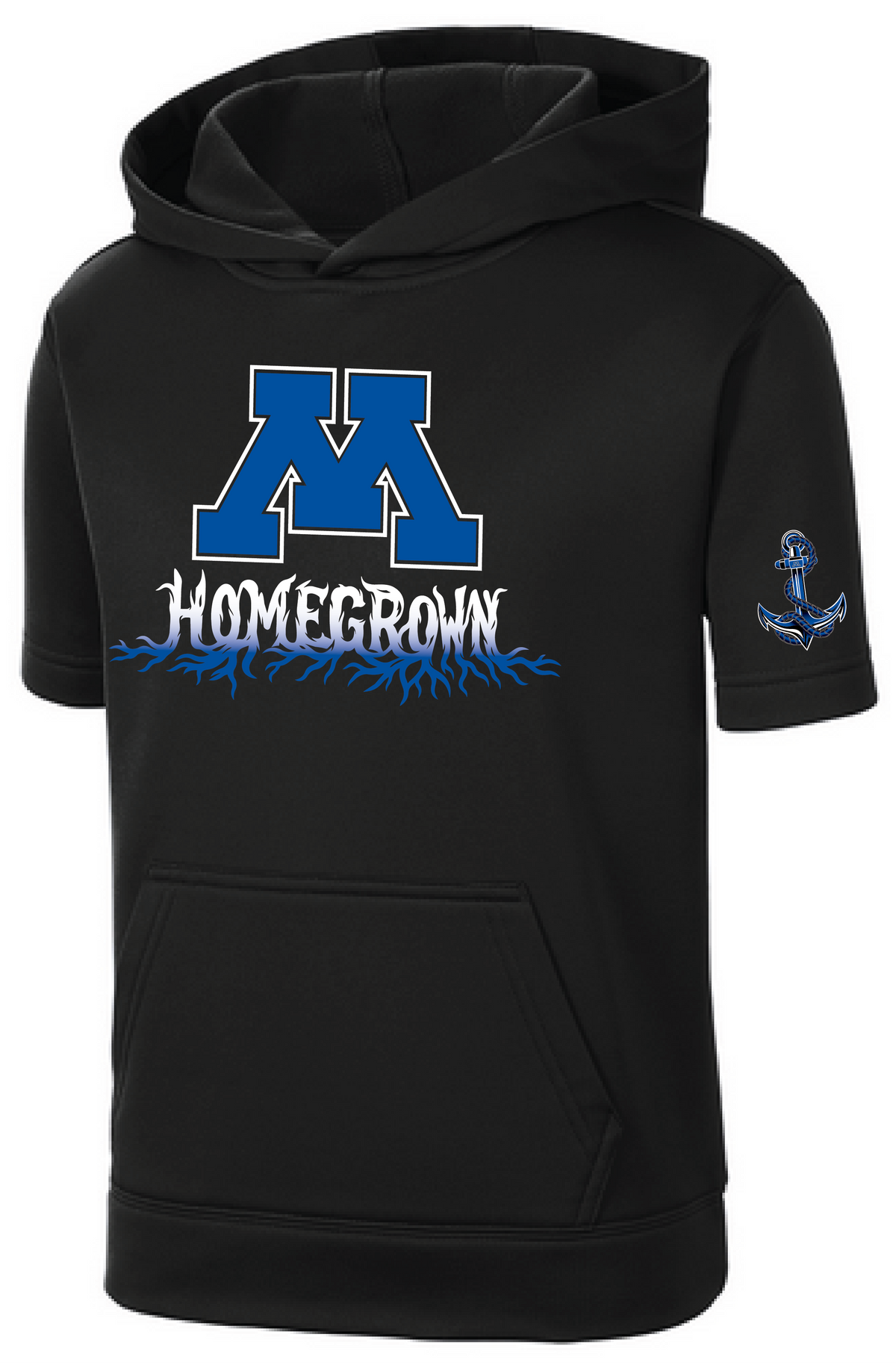 TFA Youth Fleece Short Sleeve Hooded Pullover