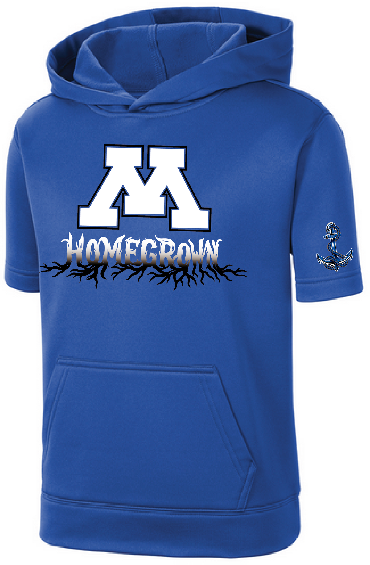 TFA Youth Fleece Short Sleeve Hooded Pullover