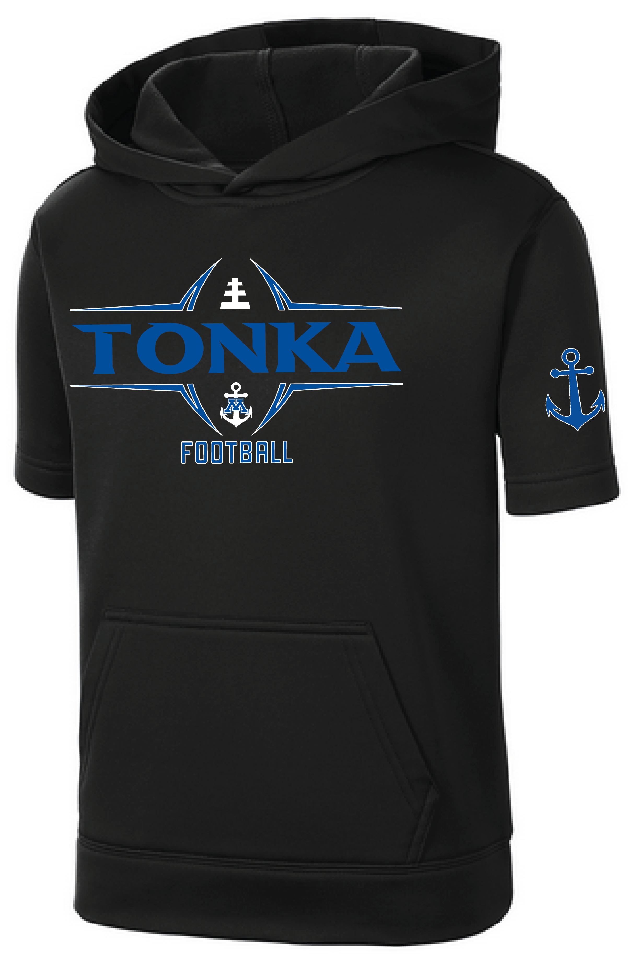 TFA Youth Fleece Short Sleeve Hooded Pullover