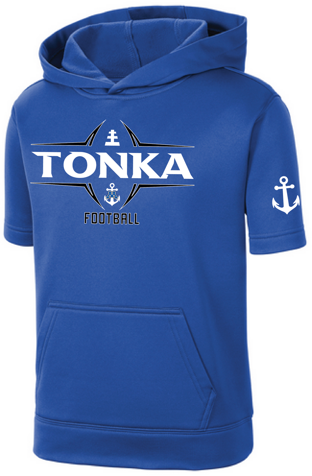 TFA Youth Fleece Short Sleeve Hooded Pullover