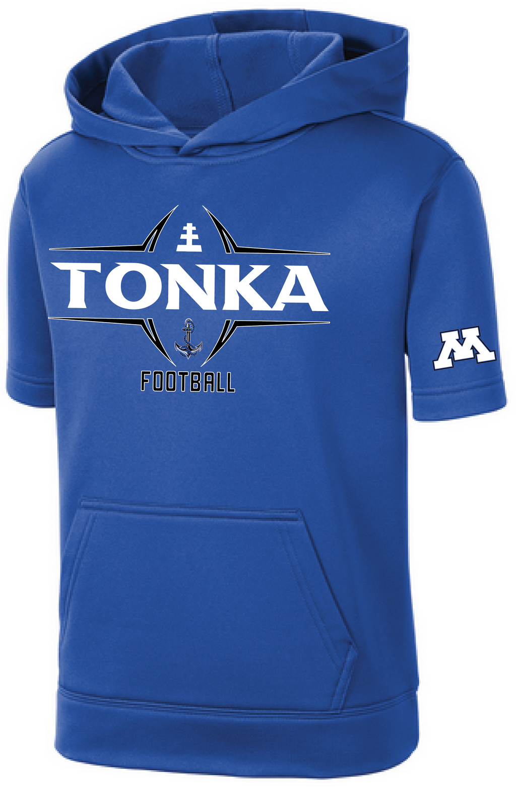 TFA Youth Fleece Short Sleeve Hooded Pullover