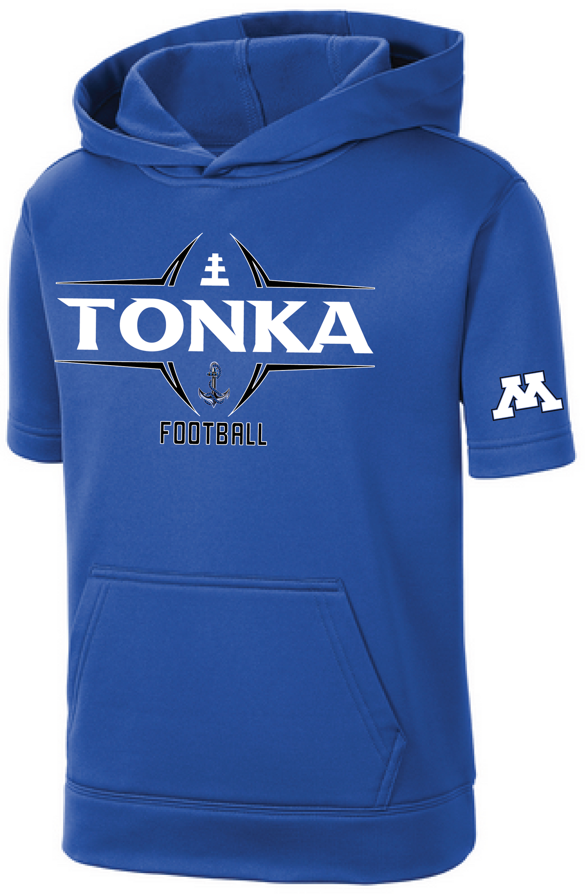 TFA Youth Fleece Short Sleeve Hooded Pullover