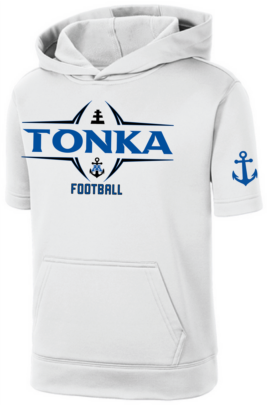 TFA Youth Fleece Short Sleeve Hooded Pullover