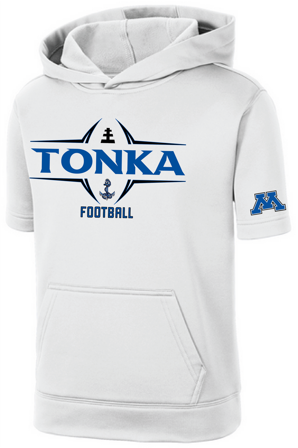 TFA Youth Fleece Short Sleeve Hooded Pullover