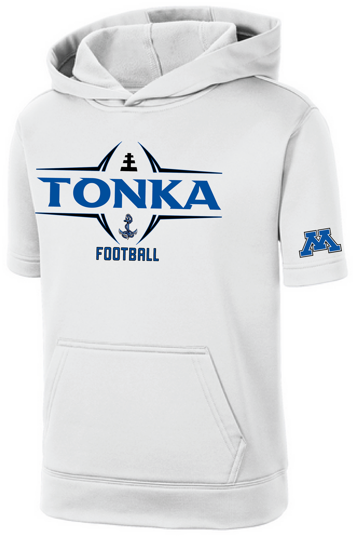 TFA Youth Fleece Short Sleeve Hooded Pullover