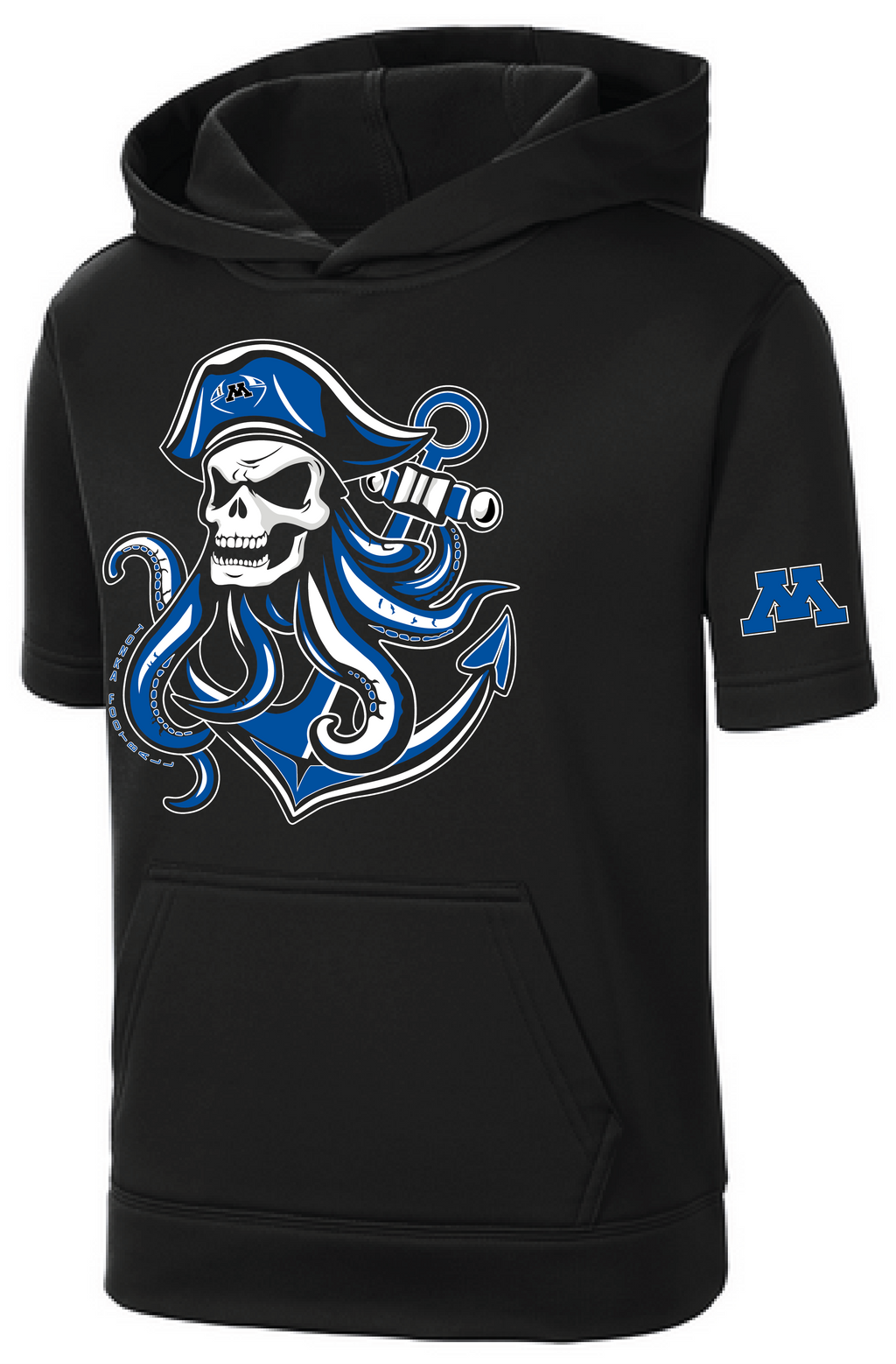 TFA Youth Fleece Short Sleeve Hooded Pullover