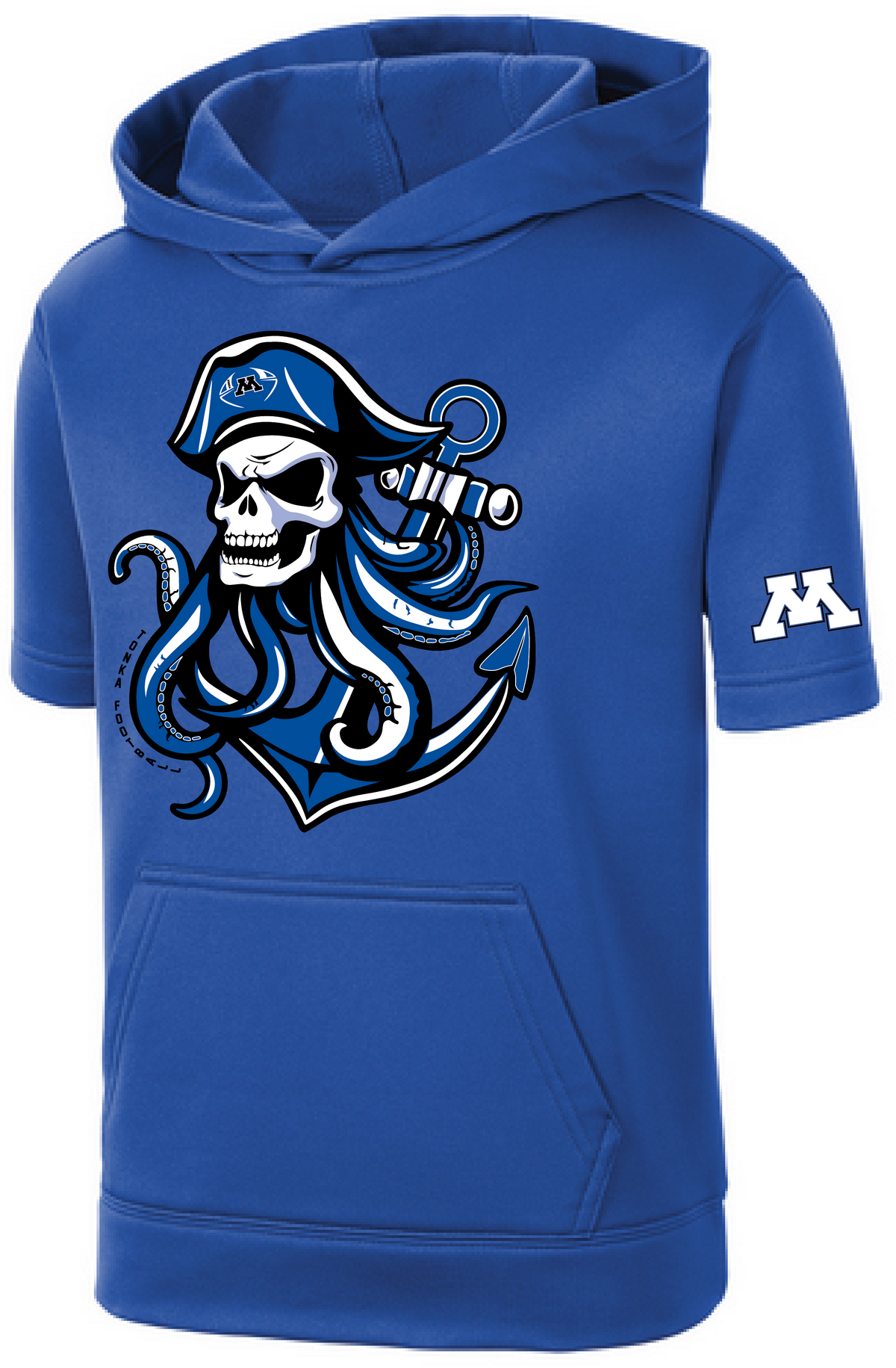 TFA Youth Fleece Short Sleeve Hooded Pullover