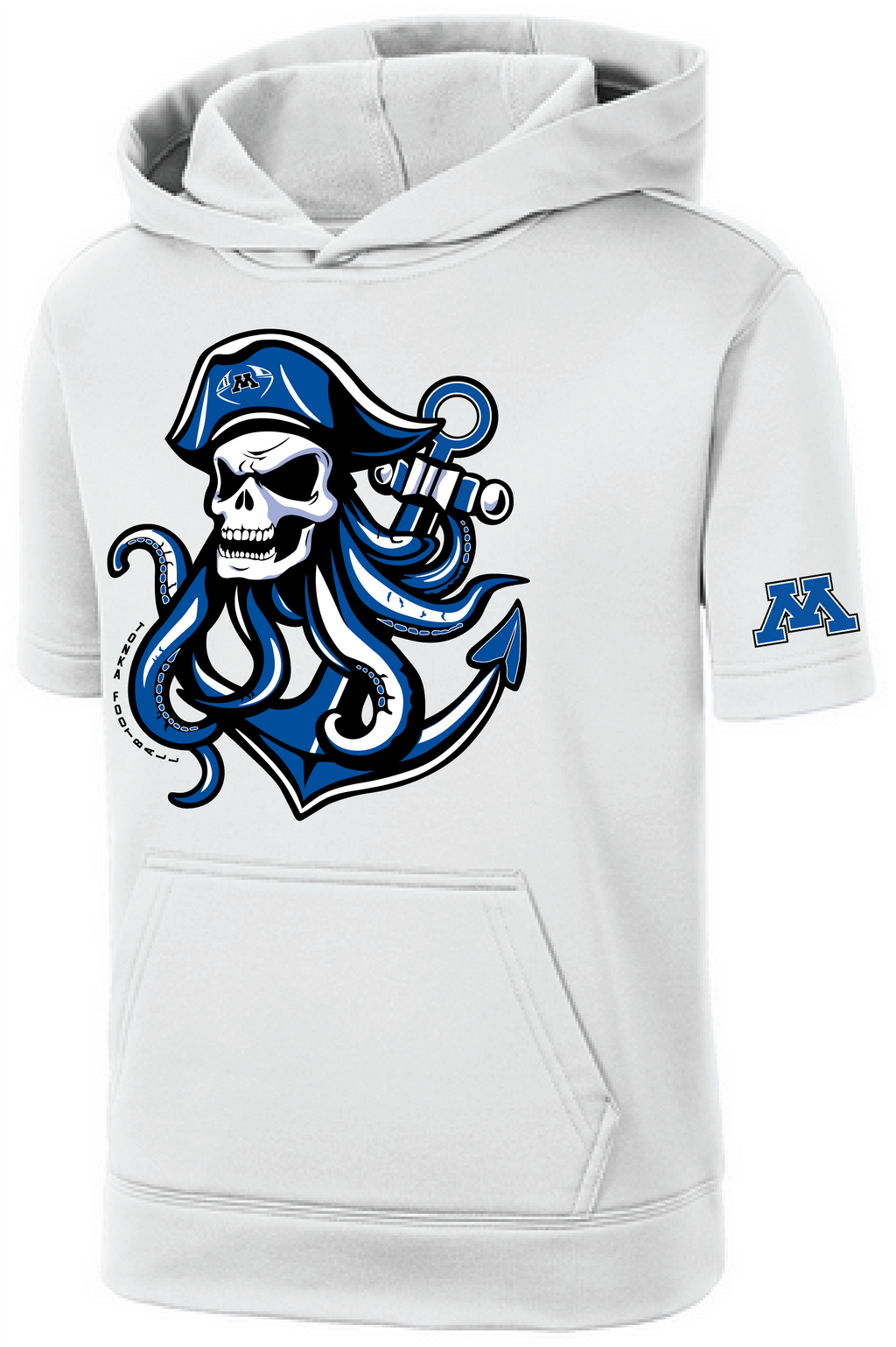TFA Youth Fleece Short Sleeve Hooded Pullover