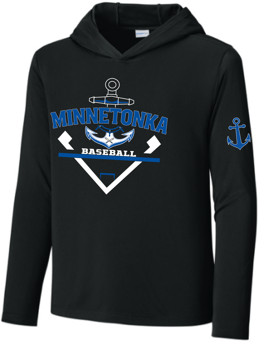 Baseball Youth UV Pro Long Sleeve Hooded Tee