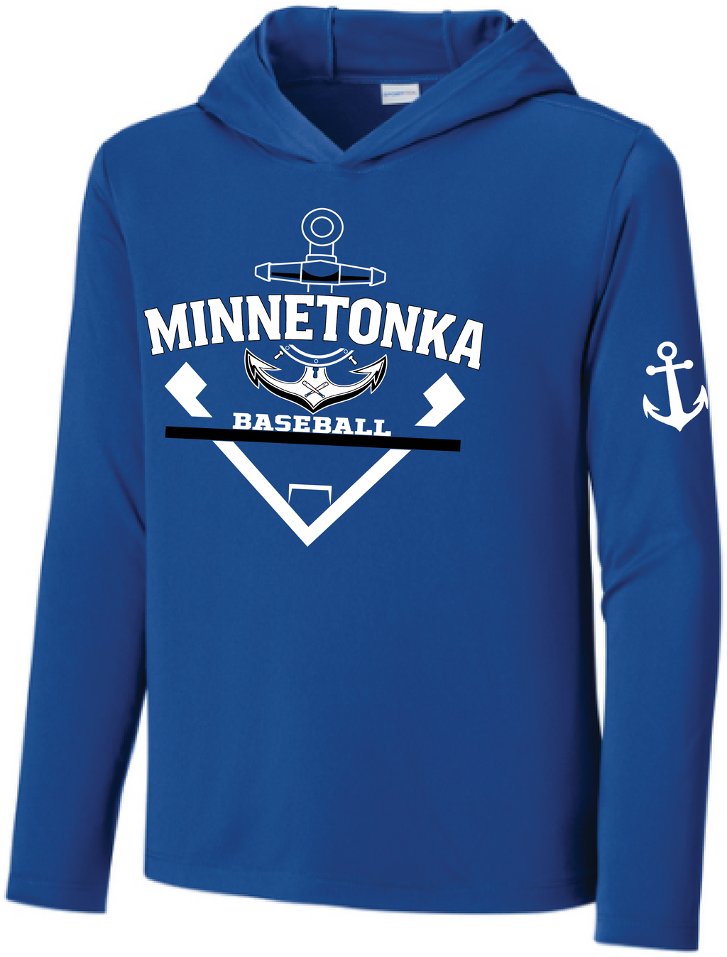 Baseball Youth UV Pro Long Sleeve Hooded Tee