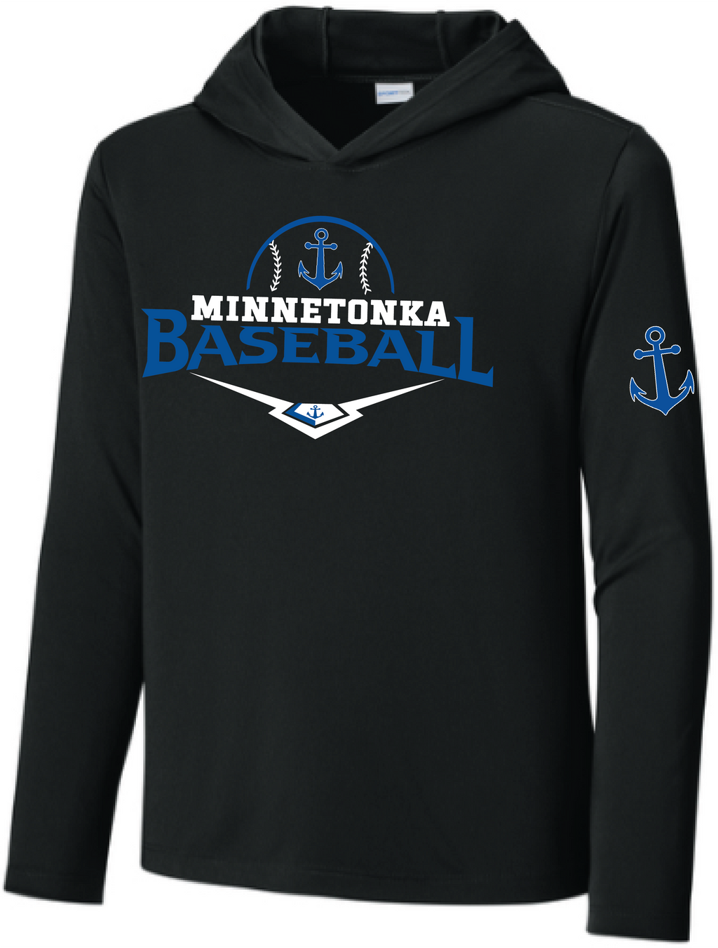 Baseball Youth UV Pro Long Sleeve Hooded Tee
