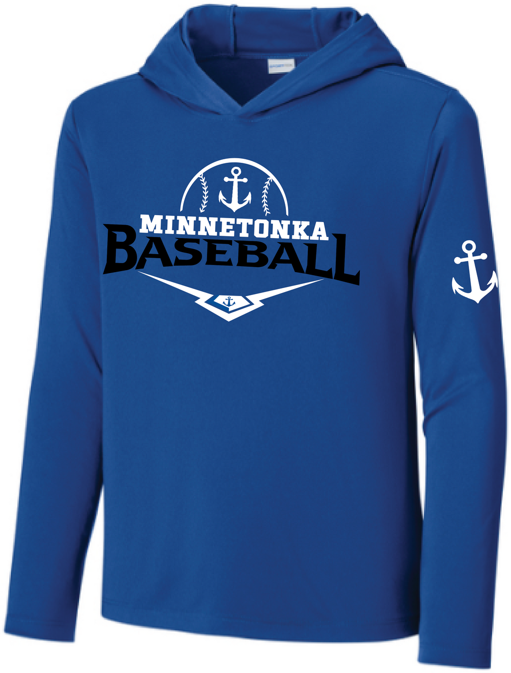 Baseball Youth UV Pro Long Sleeve Hooded Tee
