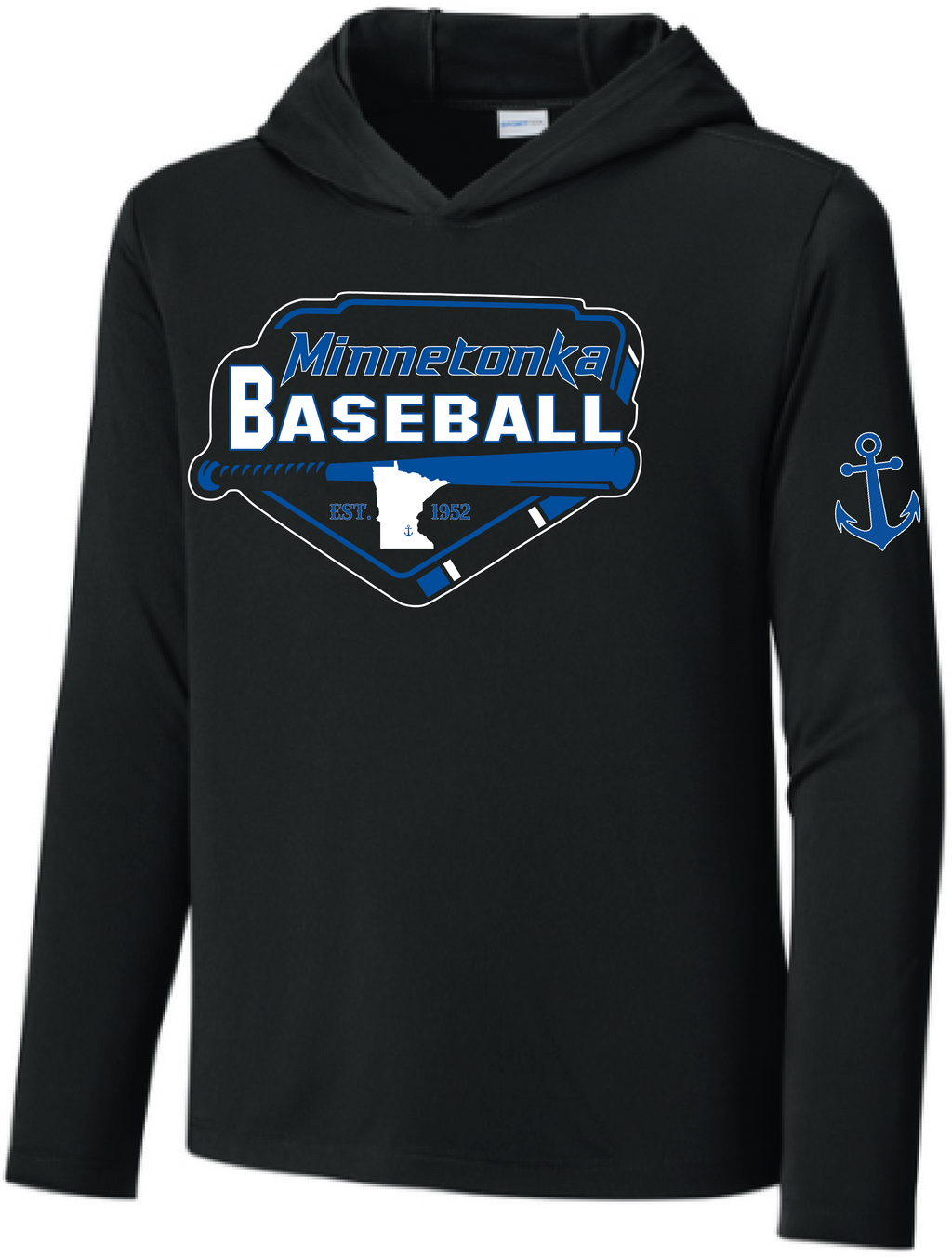 Baseball Youth UV Pro Long Sleeve Hooded Tee