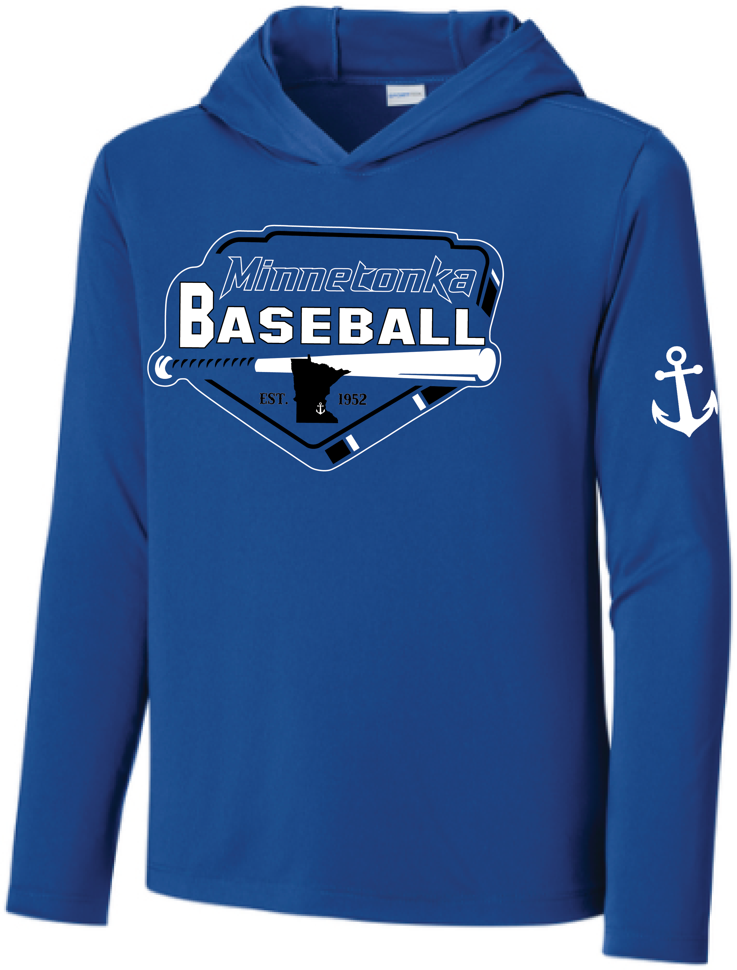 Baseball Youth UV Pro Long Sleeve Hooded Tee