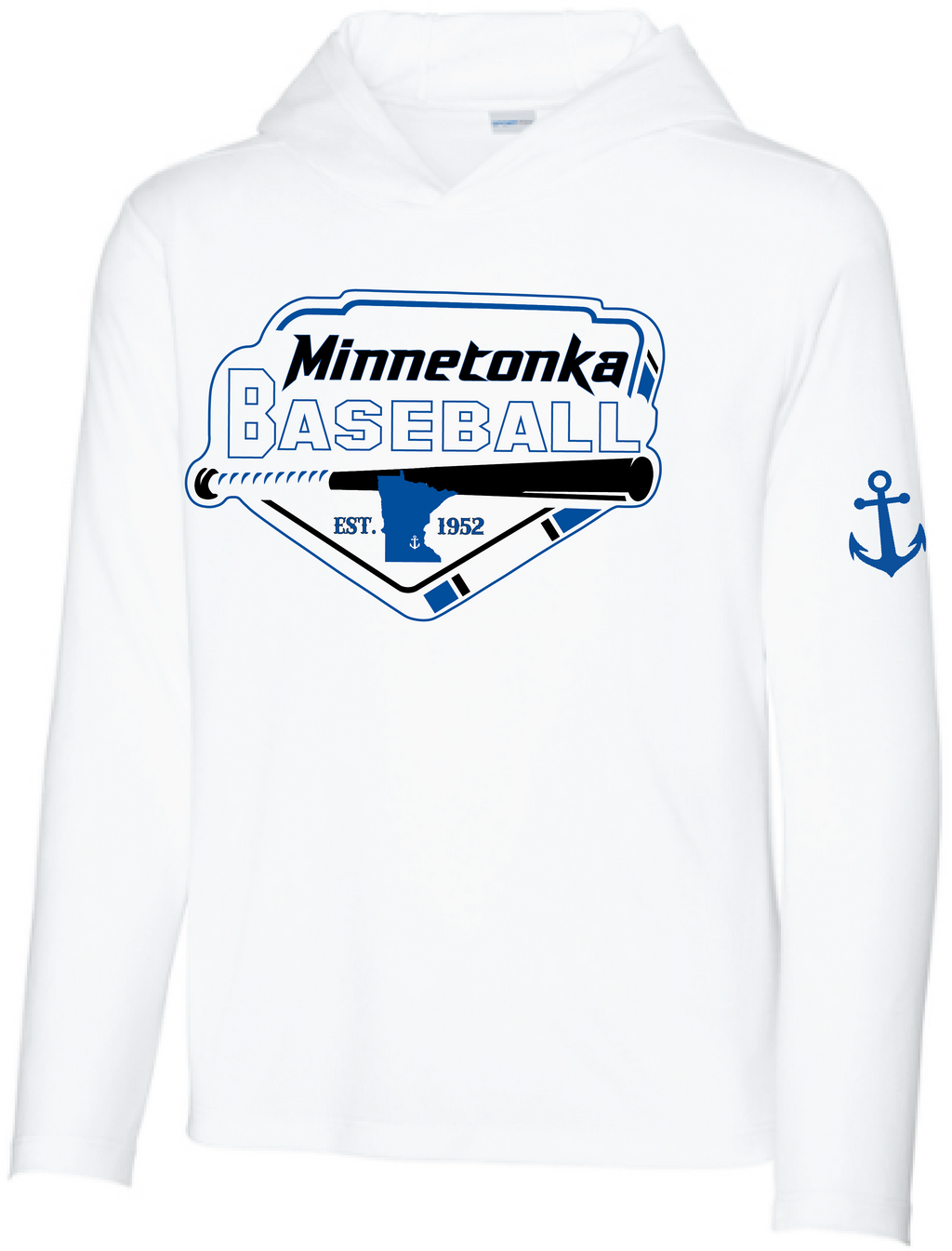 Baseball Youth UV Pro Long Sleeve Hooded Tee