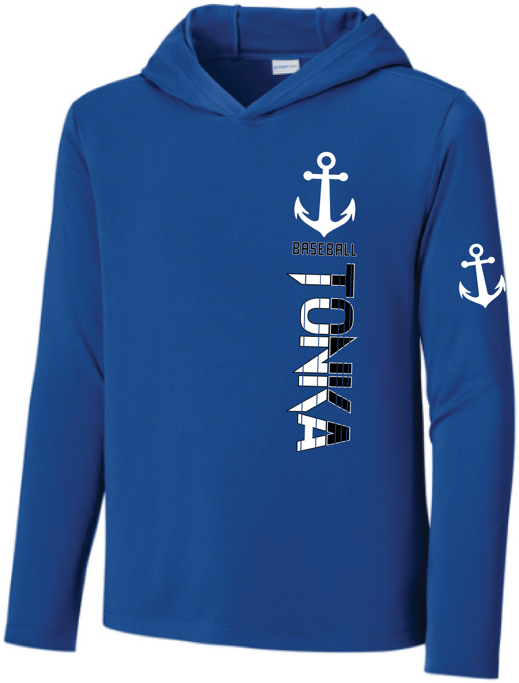 Baseball Youth UV Pro Long Sleeve Hooded Tee
