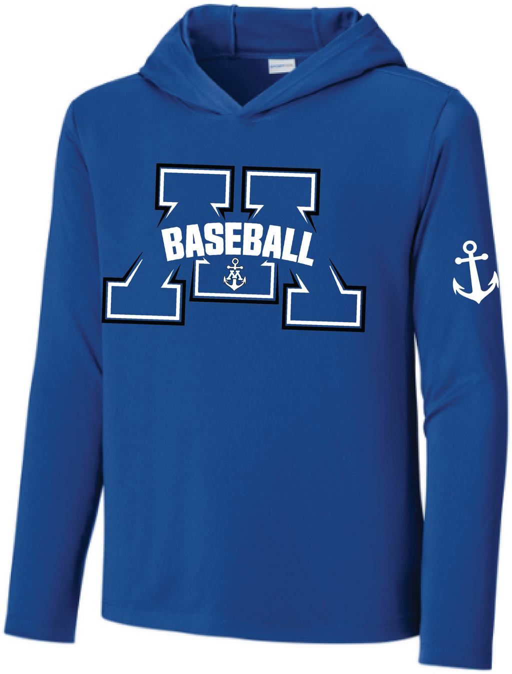 Baseball Youth UV Pro Long Sleeve Hooded Tee
