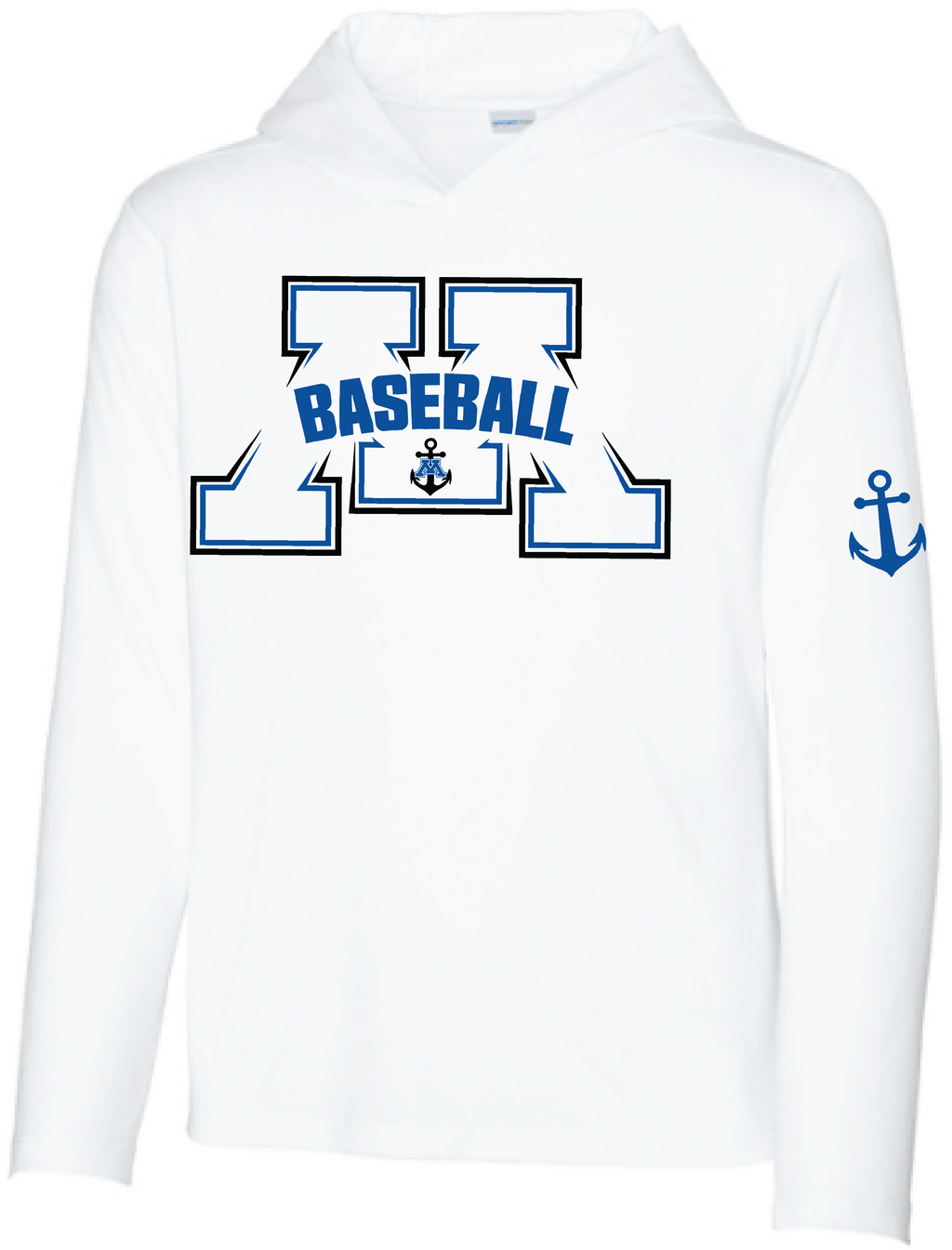 Baseball Youth UV Pro Long Sleeve Hooded Tee
