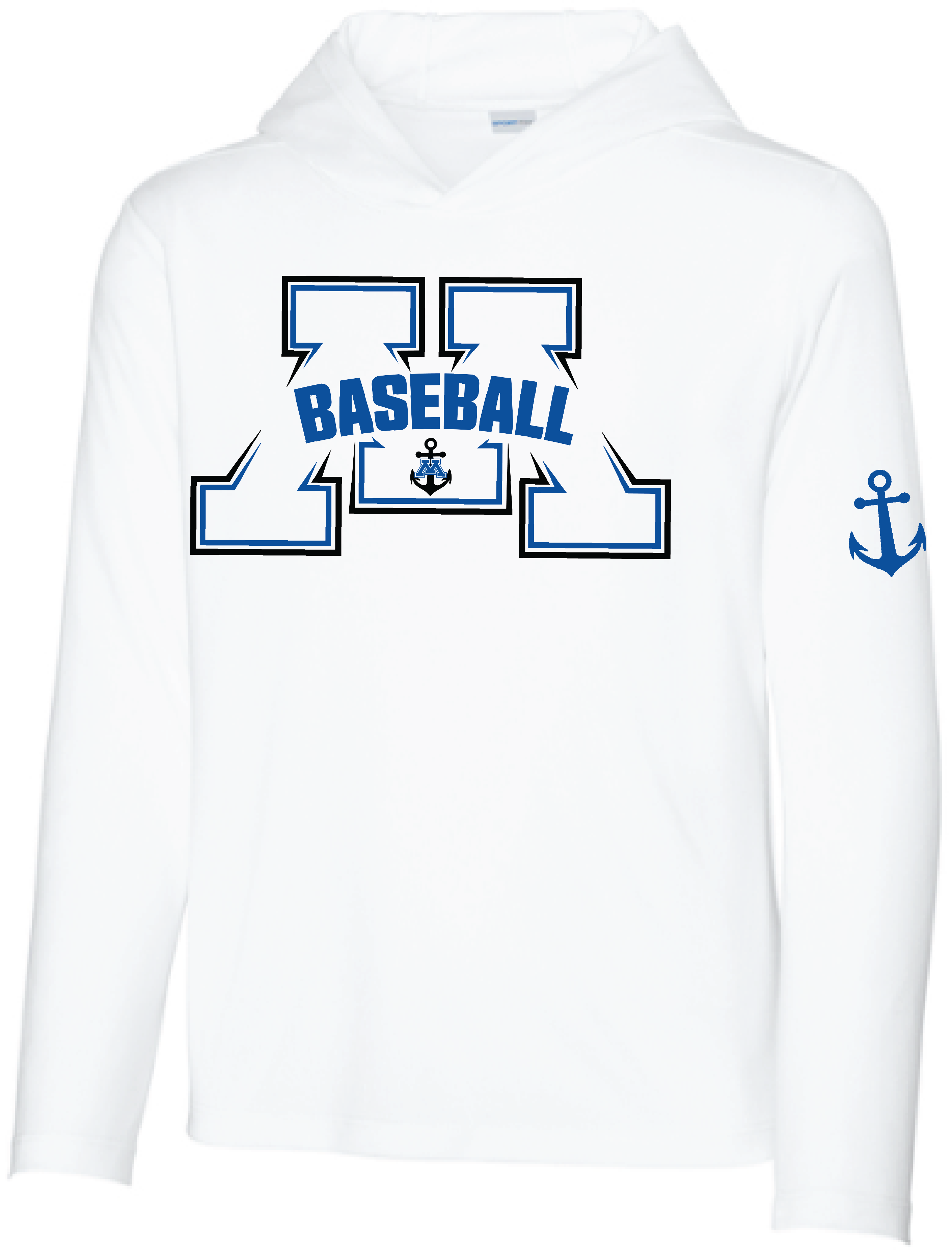 Baseball Youth UV Pro Long Sleeve Hooded Tee